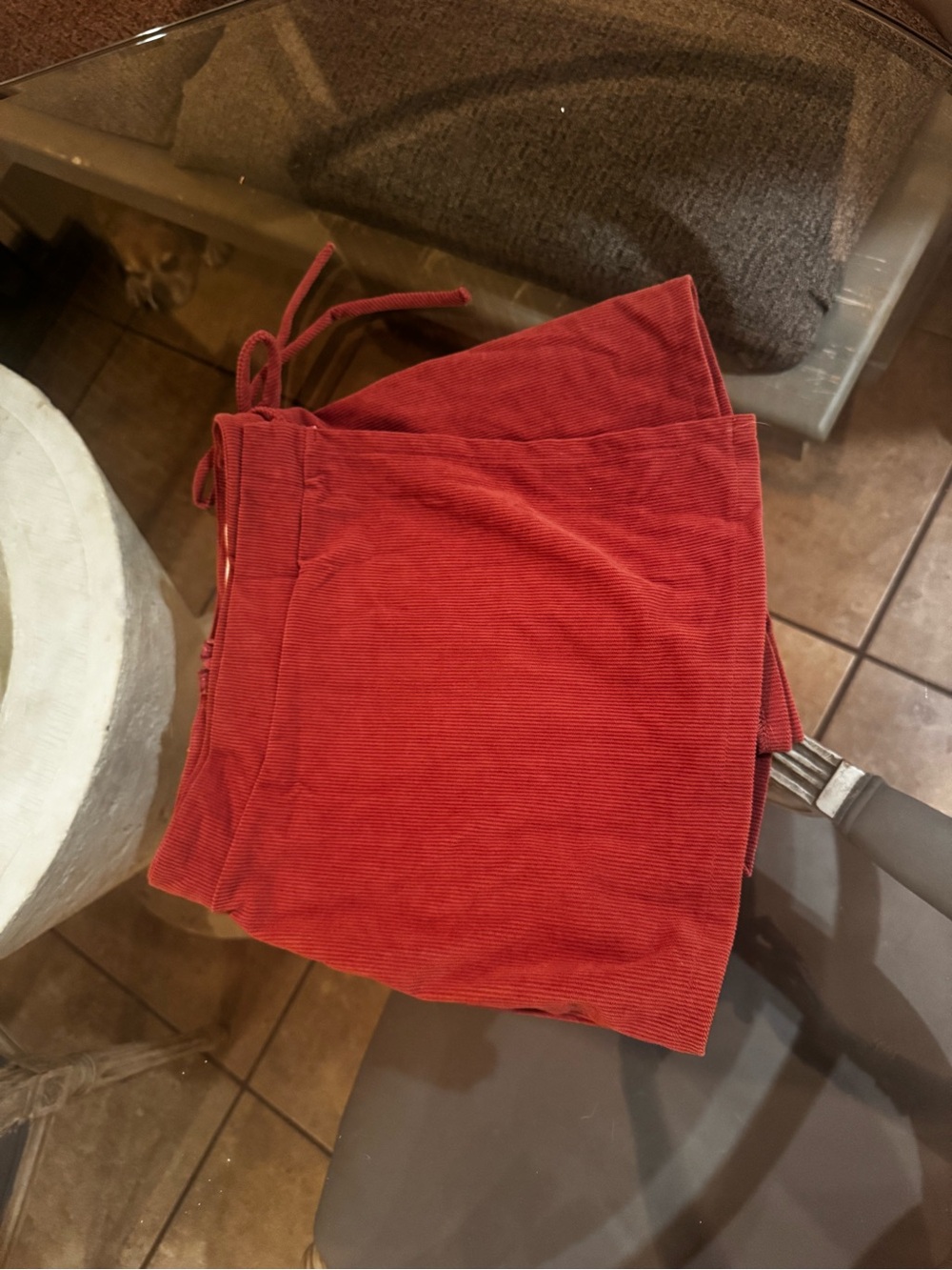 Corduroy Skort in Dusty Rose